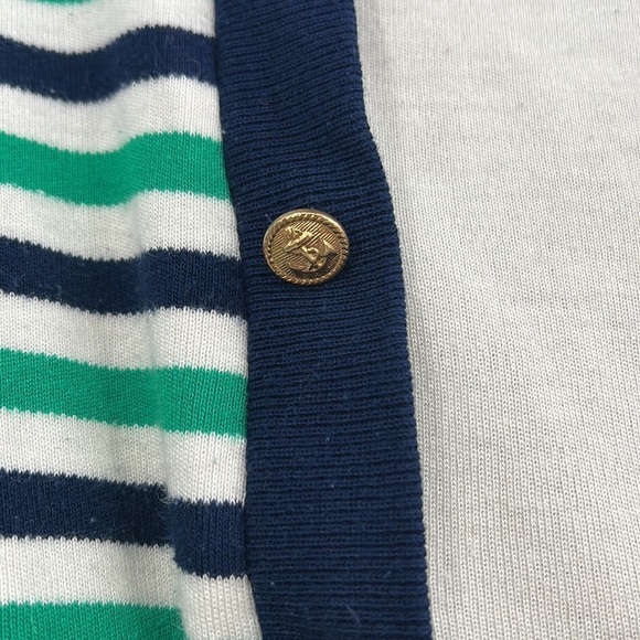 Vintage sailing captain stripe top women’s size medium cropped - Picture 3 of 9